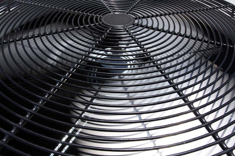 Blog Title: How to Properly Size an AC System Photo: Close up of AC Fan