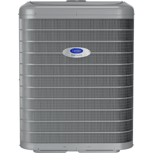 Carrier Infinity® Variable-Speed Central Air Conditioner with Greenspeed® Intelligence.